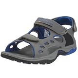 MERRELL Kids' Chameleon Sandal Tod/Pre (Pewter/Royal Blue 13.0 M)