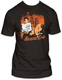 Bruce Lee Kicking Ass! Coal Mens T-shirt L