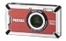 Pentax Optio W80 Digitalkamera (12,1 Megapixel, 5-fach opt. Zoom, 6,4 cm (2,5 Zoll) Display, bis 5m wasserdicht nach IP70) rot