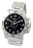 Gant Hunts Point Gents three hand quartz analogue, black dial, stainless steel bracelet.
