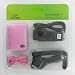 3n1 Combo Flip Leather Carrying Case wiht Belt Clip - Bundle with Home Travel Wall Charger and 12v Car Charger for Apple iPod 3rd Generation Nano 3 , PINK