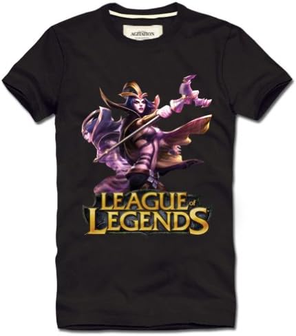 Vogue Gallery League of Legends LeBlanc Short Sleeve T-shirt,Black,L