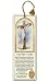 Religious Tassel Bookmark - Crucifixion - Laminated with Gold Foil Embossed Medal Design - Appropriate Prayer Included