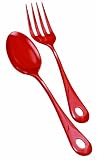 from Nigella Lawson Living Kitchen Nigella Lawson Living Kitchen Melamine Serving Spoon & Fork Red (Model 60NL6MSFR)