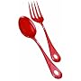 Nigella Lawson Living Kitchen Melamine Serving Spoon & Fork Red