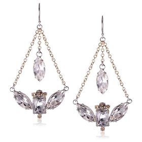ABS By Allen Schwartz Vintage Vamp Clear And Earring