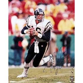 Ryan Leaf San Diego Chargers - Rolling Out - 16x20 Autographed Photograph