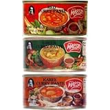 6 Can (4oz. Each) of Thai Green Red Yellow Curry Pastes Set by TastePadThai Best Price