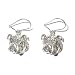 Sterling Silver Bulldog Head Earrings