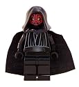 LEGO Star Wars LOOSE Mini Figure Darth Maul with Silver Double-Sided Lightsaber