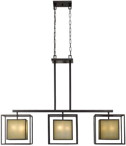Hilden Collection 9-Light 120 in. Hanging Aged Bronze Island Light (4173-55)