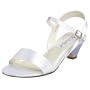 Coloriffics Women's Lauren Wedge Sandal,White,8.5 W US