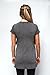 sofsy Soft-Touch Rayon Blend Tie Front Nursing Maternity Fashion Top (Small, Charcoal)