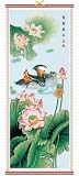 Mandarin Ducks Love Birds Rattan Scroll Picture Asian Art Home Decor home decor Mandarin Ducks Love Birds Rattan Scroll Picture Asian Art Home Decor