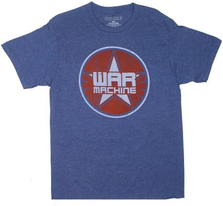 War Machine Logo - Iron Man 3 Sheer T-shirt: Adult Small - Navy Heather