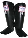 Muay Thai Shin Guards (Black with Velcros Straps)