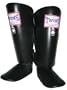 Muay Thai Shin Guards (Black with Velcros Straps)
