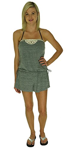 Lucky Brand Women's Natural Connection Romper Swim Cover Up