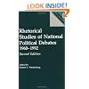 Rhetorical Studies of National Political Debates: 1960-1992, Second Edition (Praeger Series in Political Communication)