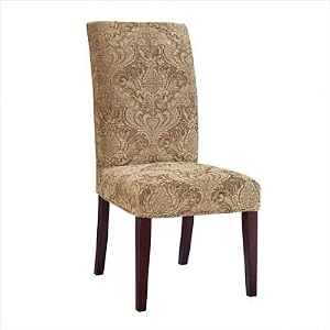 Classic Seating Center Match Paisley Tapestry Slipcover Side Chair