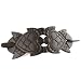 Hand Carved Sono Wood Hair Pin Barrette - Turtle Love - 4.5
