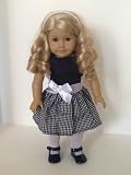 Holiday Dress for American Girl Dolls-Comes Complete with Tights, Shoes and Signature Teddy Bear