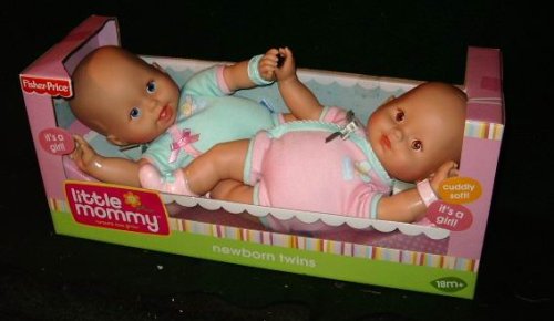Childrens Toyshop  Toys : New Born Twins Boy/Girl Little Mommy Dolls