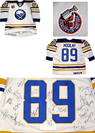 1992 - 1993 Buffalo Sabres Autographed / Signed Alex Mogilny Game Used Buffalo Sabres Jersey