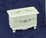 LINEN CHEST Painted Cream Color Miniature Dollhouse Furniture 1 Scale