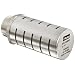 Parker ES150MC Aluminum Exhaust Silencer, 1-1/2" NPTF, 1580 scfm Flow, 2.88" Diameter x 5.69" Length, 250 psi