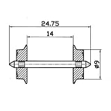 H0 RO AC-WHEELSET ? 9MM 2-PCS