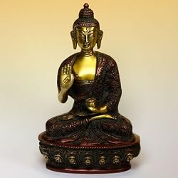 Buddha Statue with Red Stain