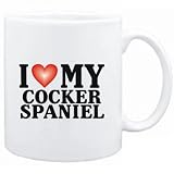 Mug White  I LOVE Cocker Spaniel  Dogs