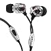 V-Moda Vibe II Earbud Headset with Microphone (Chrome and Rouge, iPhone Compatible)
