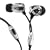 V-Moda Vibe II Earbud Headset with Microphone (Chrome and Rouge, iPhone Compatible)