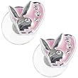 Officially Licensed PLAYBOY Pink HEART Rhinestone Earrings