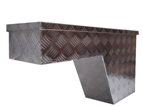 38.5 Heavy Duty Aluminum Truck Tool Box Pork Chop Wheel Well Driver Left