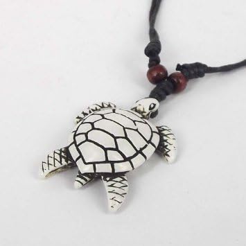 Ethnic Tribal, Cool SEA Turtle Totem Pendant Necklace. Collar Surfer Ajustable De Tortuga Marina