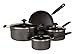 Sunbeam 72903.07 Winfield 7-Piece Cookware Set, Black