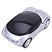 HDE 2.4GHz Sports Car Shape Wireless Ergonomic Optical Mouse with Adjustable DPI (California Silver)
