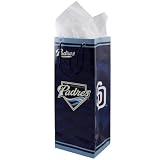 MLB San Diego Padres Navy Blue Bottle Gift Bag