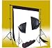 CowboyStudio Photography 320 Watt Photo Studio Monolight Flash Lighting Kit - 2 Studio Flash/Strobe, 2 Softboxes, 1 Background Support System, 10' x 13' Black & White Muslin Backdrops and Carry Case