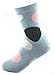 Jiye Womens Merino Ragg Wool Crew Dot Socks 5-Pack