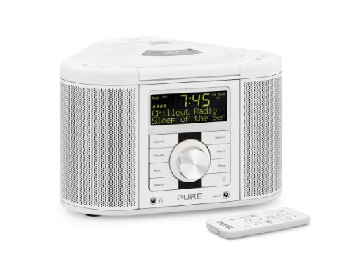 Pure Chronos CD Series 2 DAB/FM/CD Stereo Clock Radio - White