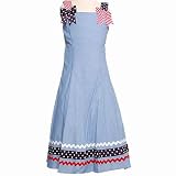Girls Clothing BLUE Spring Summer Dress BONNIE JEAN Girl 7-12