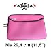 Produkt-Bild: XiRRiX Premium Mini Notebooktasche 11,6" Neopren Schutzh&uuml;lle Universal mit zus&auml;tzlichem Fach - bis 29,4 cm (11,6 Zoll) - pink
