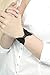 Forgotten Cotton Lace Bow Tie Wrist Cuff Stretch Bracelet (Black)