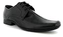 Red Tape "Tape" Mens Leather Lace Up Formal Shoes - Black