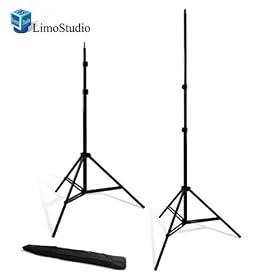 LimoStudio 2 x High Quality 7 ft Photography Studio Photo Video Light Stands for Photography and Video Lighting with Convenient Carry Case, AGG888