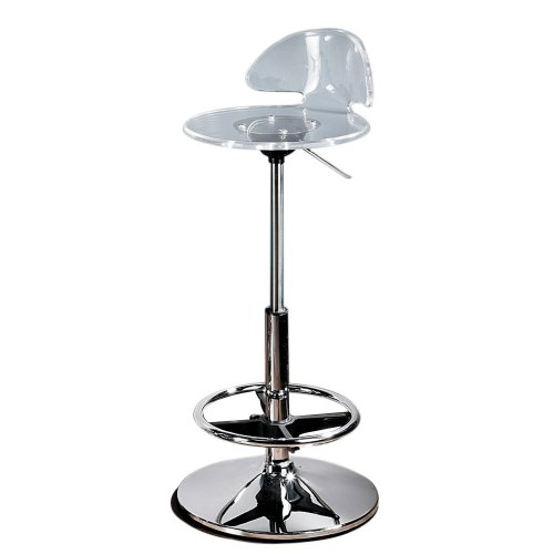 LumiSource Acrylic Hydraulic Barstool